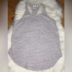 PINK - Victoria's Secret Racerback Tank Top Tank Heather Gray Size Small